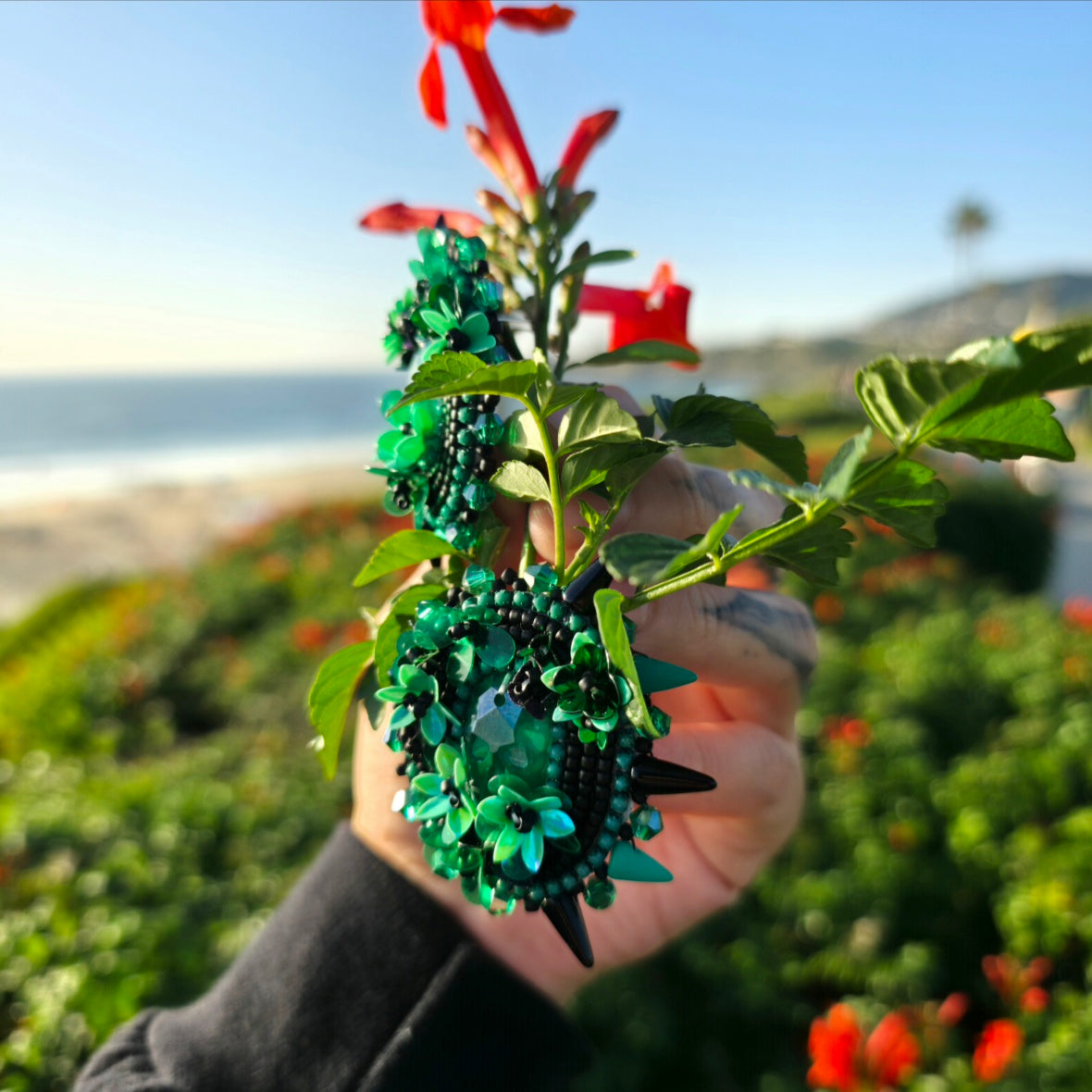 Emerald Mocha Floral Orion