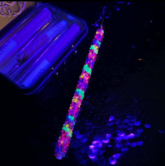 Neon Satin Silk Rainbow Joint Holder 8