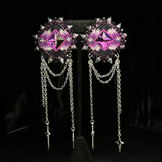 Purple Orion Dangles