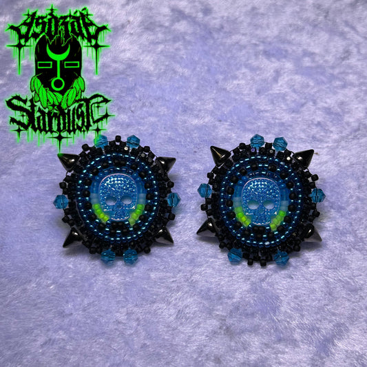 Blue Neon Orion Skully