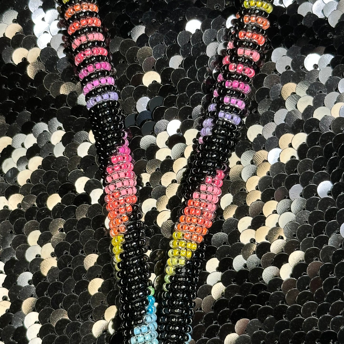 Neon Rainbow Keychain