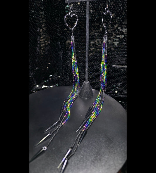 Aurora Borealis Barbed Wire Heart