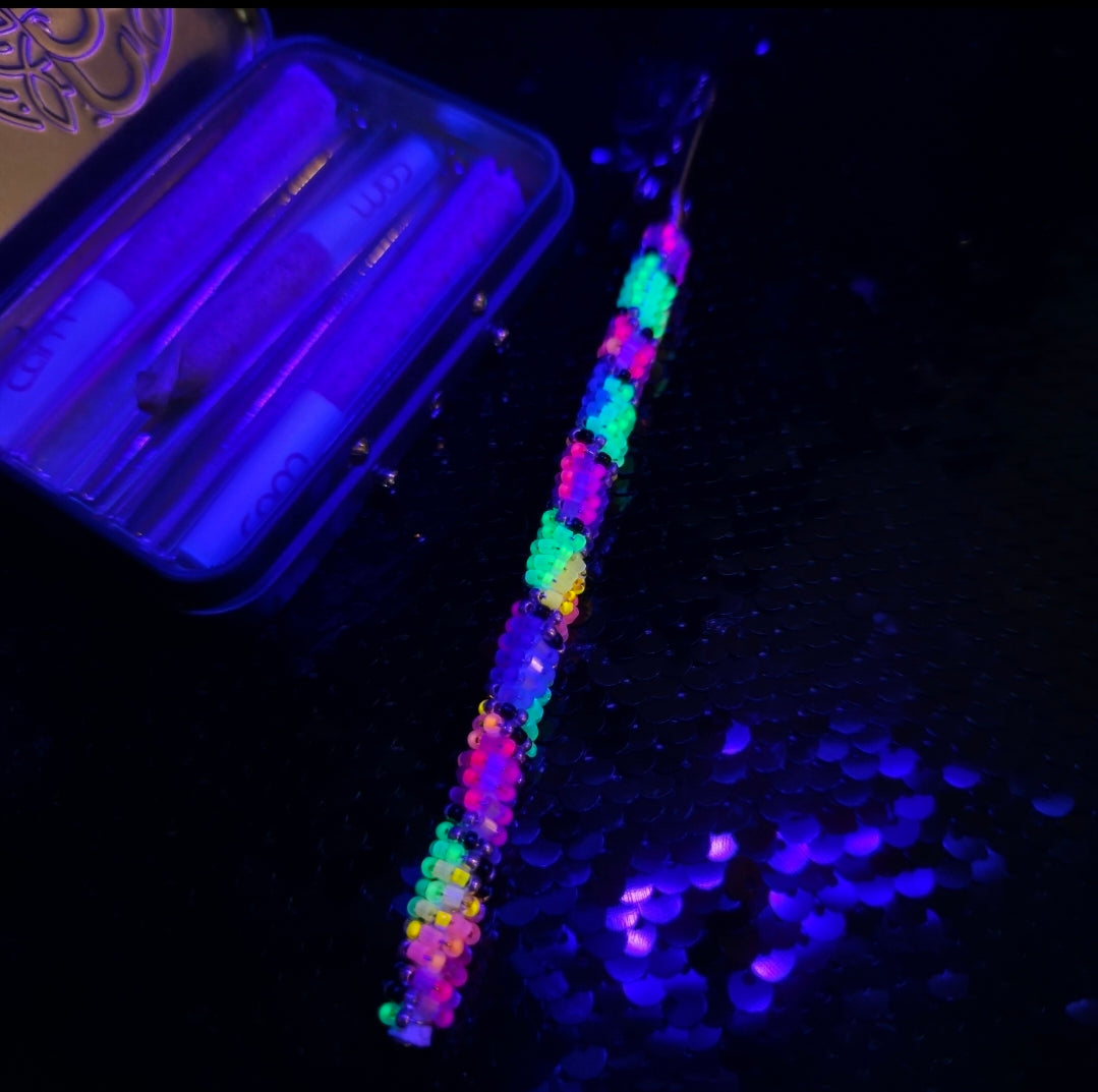 Neon Satin Silk Rainbow Joint Holder 7