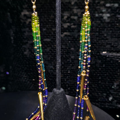 Gold/Black Moon Phase Aurora Borealis