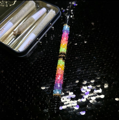 Neon Satin Silk Rainbow Joint Holder 3