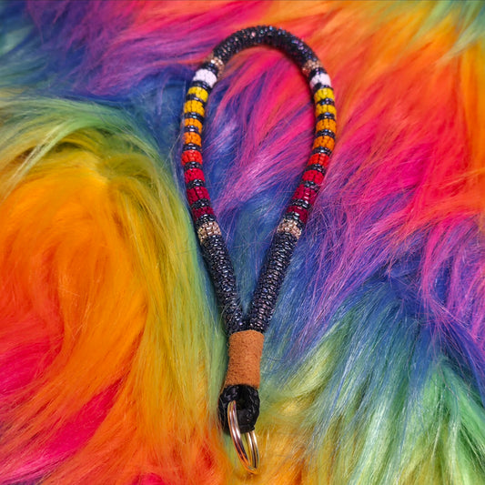 Black Diamond Rainbow & Gold Fire Keychain 2