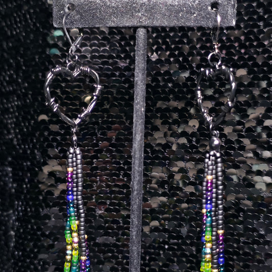 Aurora Borealis Barbed Wire Heart