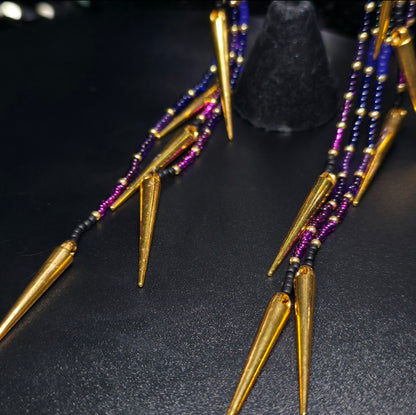 Gold/Black Moon Phase Aurora Borealis