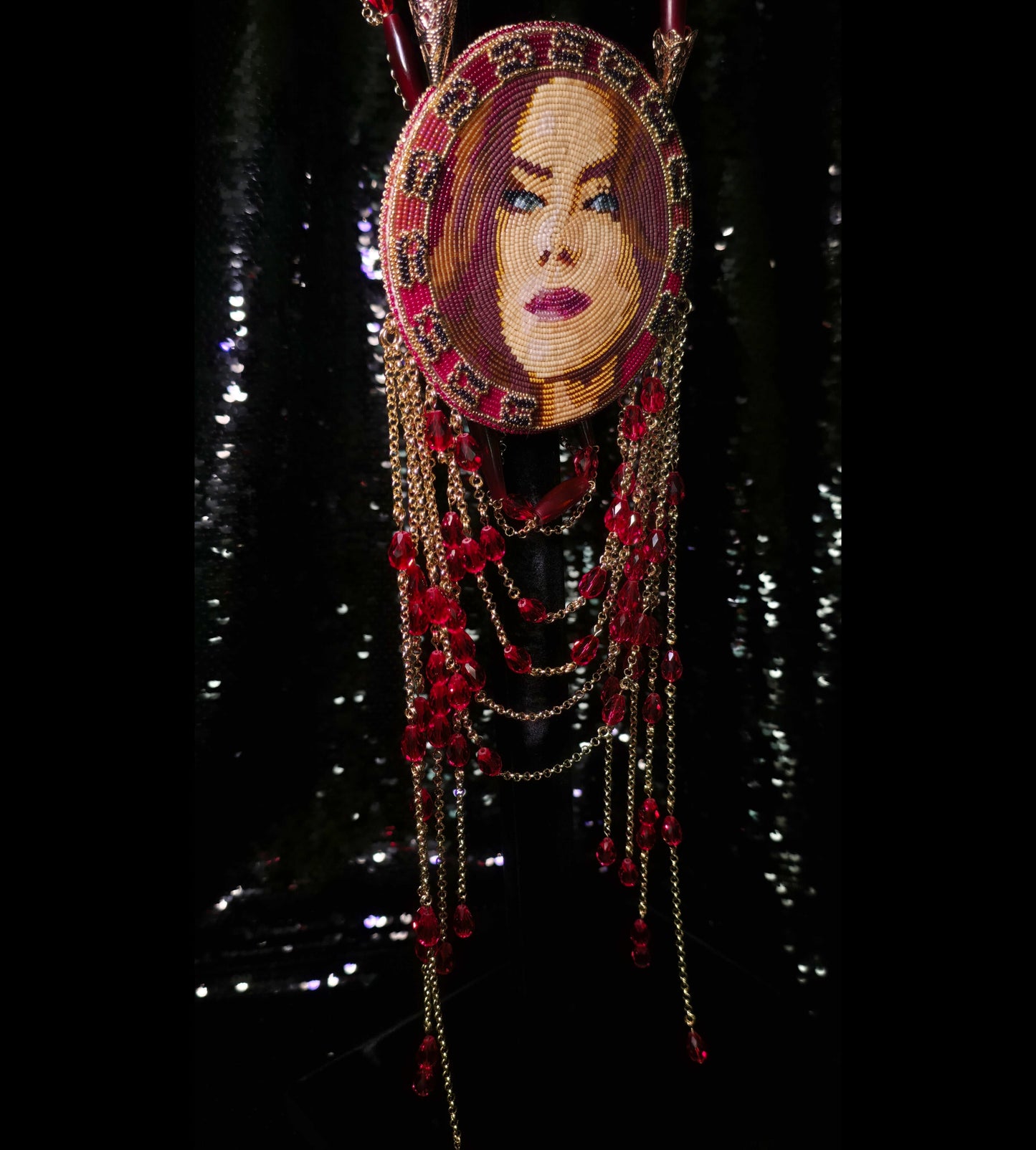 Kaniehtiio Horn Deer Lady Portrait Medallion