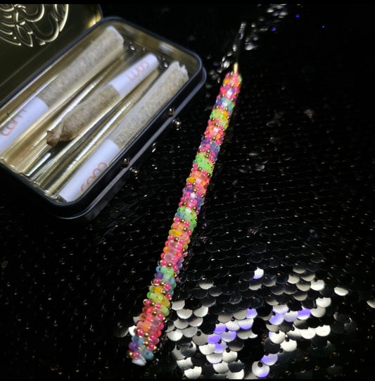 Neon Satin Silk Rainbow Joint Holder 8