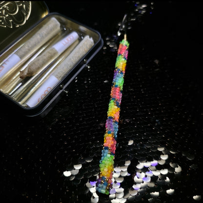 Neon Satin Silk Rainbow Joint Holder 10