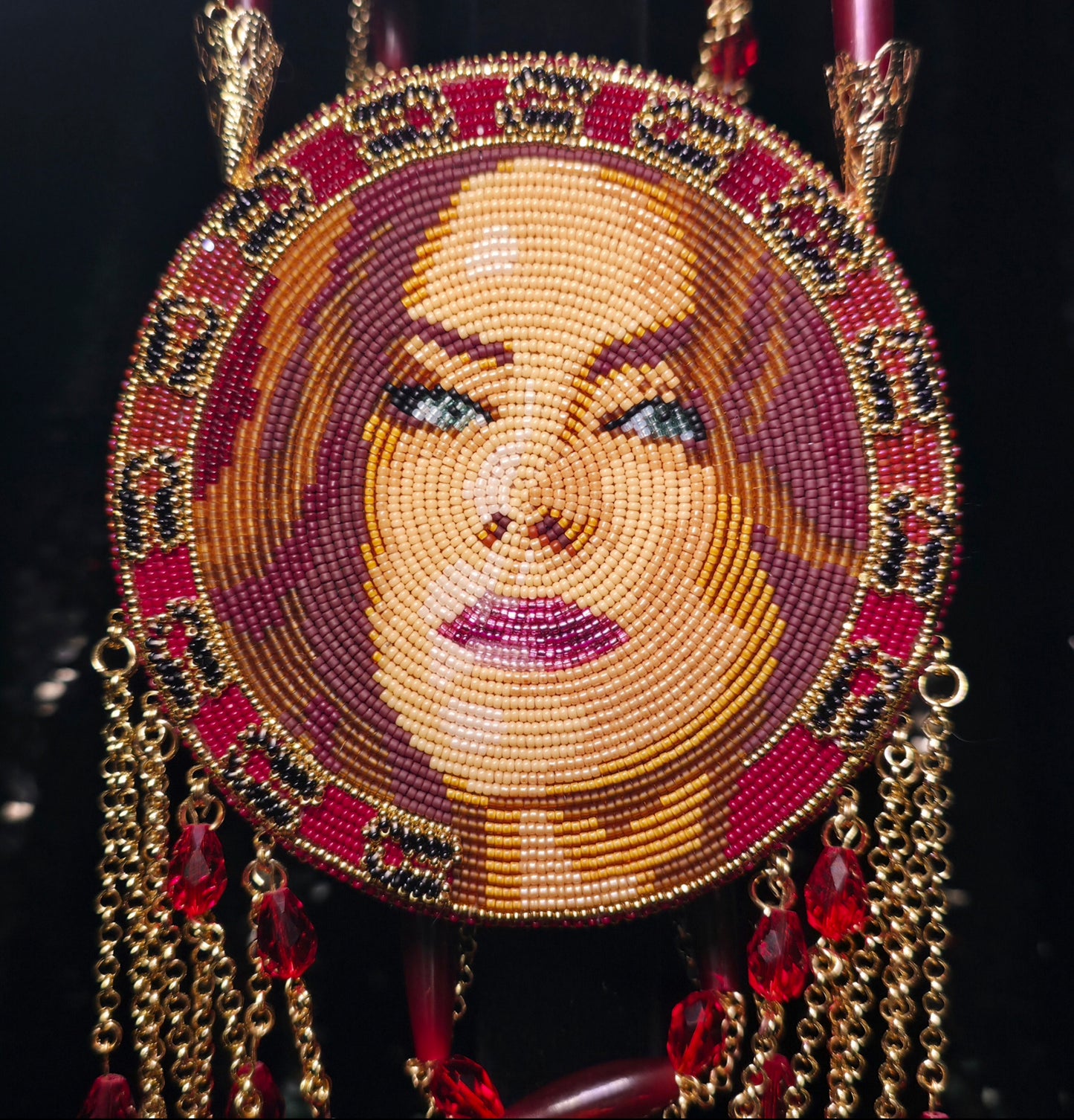Kaniehtiio Horn Deer Lady Portrait Medallion