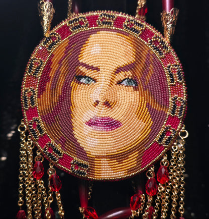 Kaniehtiio Horn Deer Lady Portrait Medallion