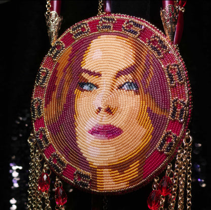 Kaniehtiio Horn Deer Lady Portrait Medallion