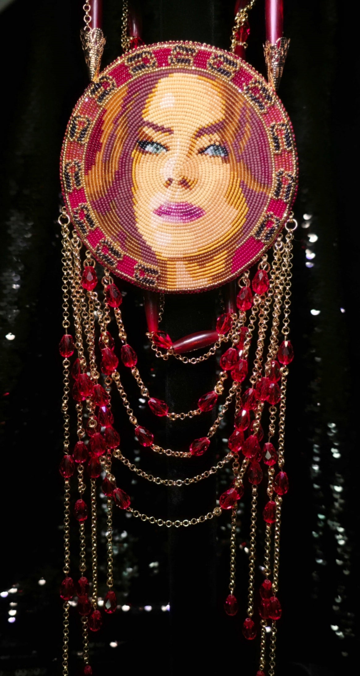 Kaniehtiio Horn Deer Lady Portrait Medallion