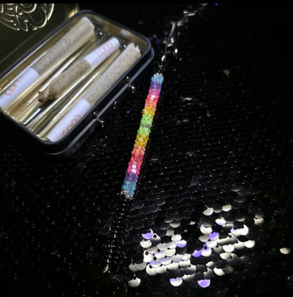 Neon Satin Silk Rainbow Joint Holder 1