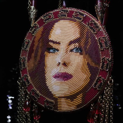 Kaniehtiio Horn Deer Lady Portrait Medallion