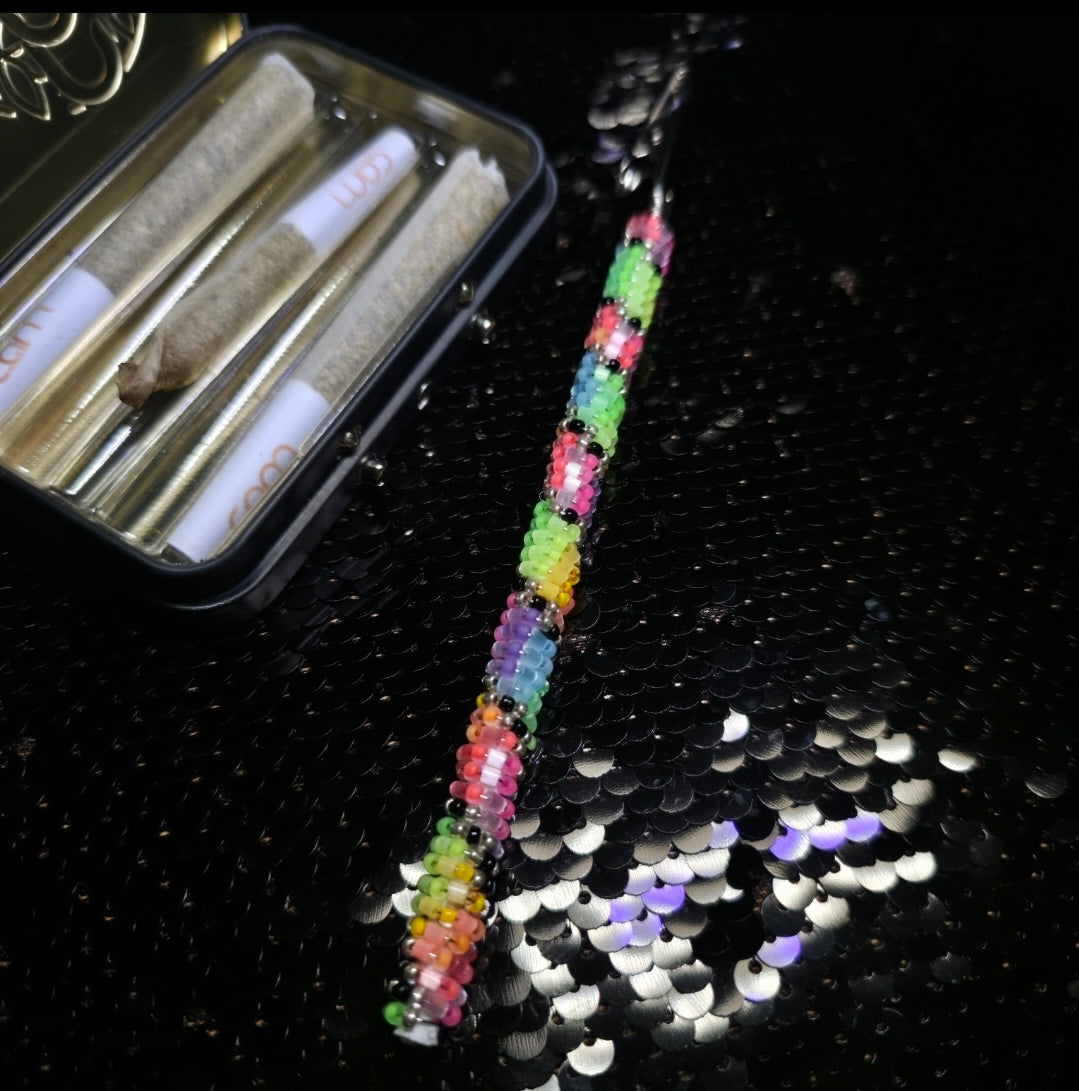 Neon Satin Silk Rainbow Joint Holder 7