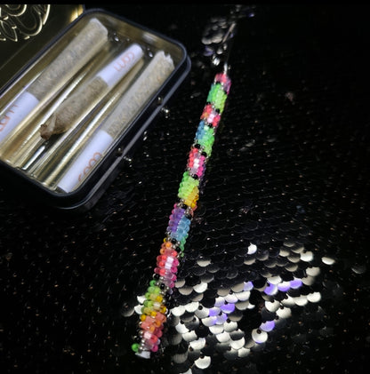 Neon Satin Silk Rainbow Joint Holder 7